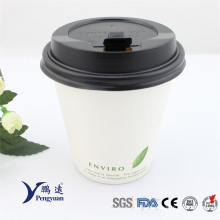 Einweg-Produkt-Logo bedruckte Kräusel-Papier-Cups Single / Double / Ripple Wall für Kaffee